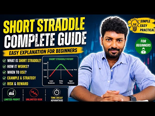 📈 Short Straddle Strategy Explained in Tamil | Complete Beginner's Guide