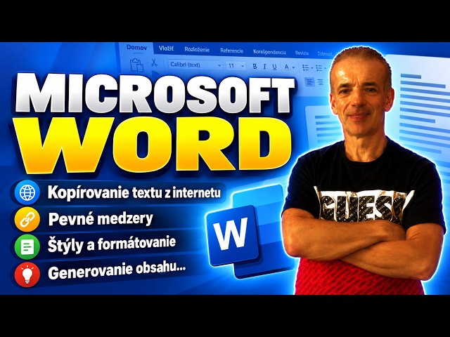 MICROSOFT WORD - Spracovanie textu z internetu, formátovanie pomocou štýlov, číslovanie strán, obsah