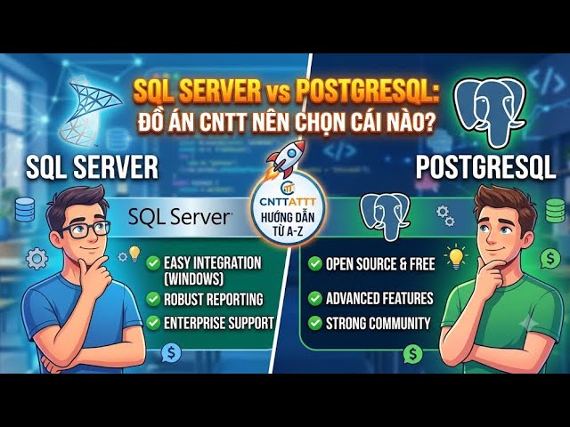 SQL Server vs PostgreSQL: Chọn Database Nào Cho Đồ Án? (So Sánh Thực Chiến)