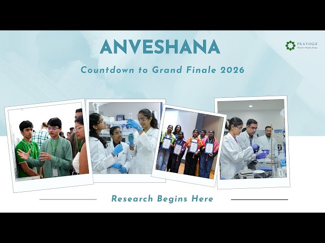From the Anveshana lab to scientific publication.