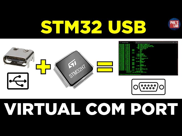 STM32 USB Virtual COM Port - Phil's Lab #154