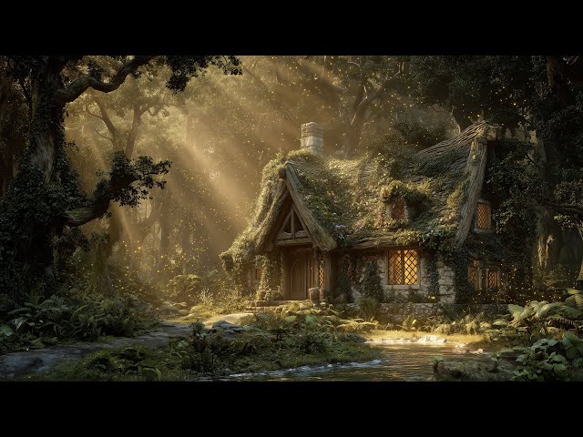 Whispering Enchanted Cottage – Relaxing Celtic Forest Music for Deep Focus & Inner Peace
