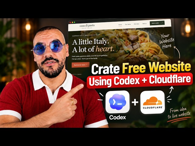 How I Made a Free Website Using Codex + Cloudflare (For Beginners)