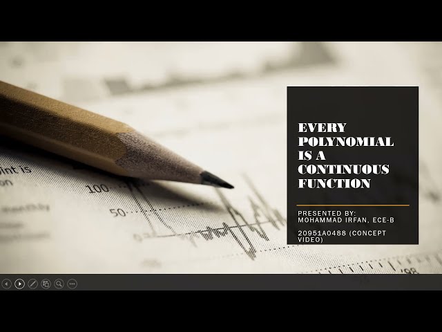 Every Polynomial Is A Continuous Function(Concept Video)