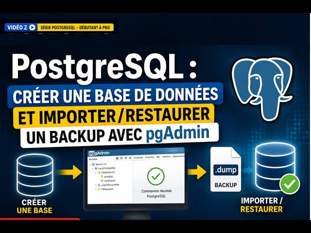 PostgreSQL: Creating a Database and Importing/Restoring a Backup with pgAdmin