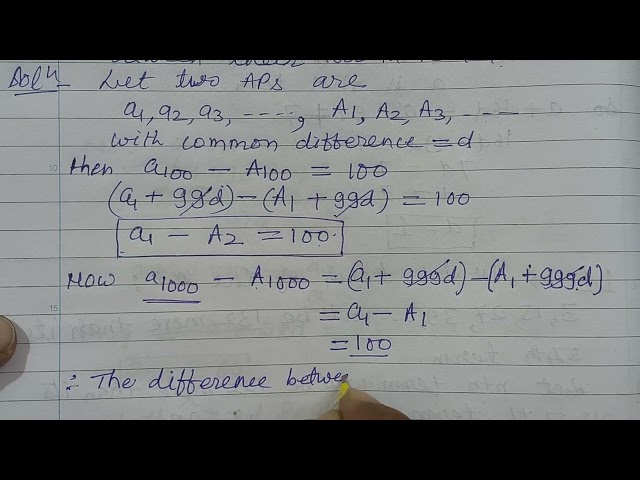 Class X Maths Chapter 5 Arithmetic progression Exercise 5. 2Example 12 and 13