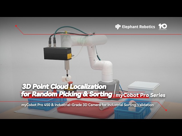 myCobot Pro 450 | Explore How a 6-DOF Cobot Performs Random Picking with 3D Point Cloud Vision