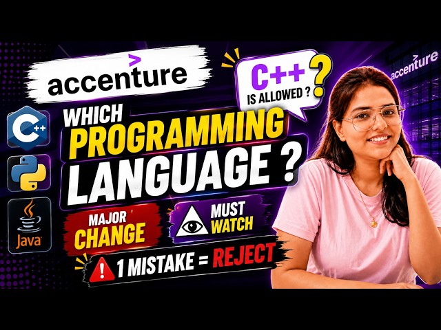 Accenture Coding Round | Which Programming Language to use? Accenture Hiring Major Update #accenture
