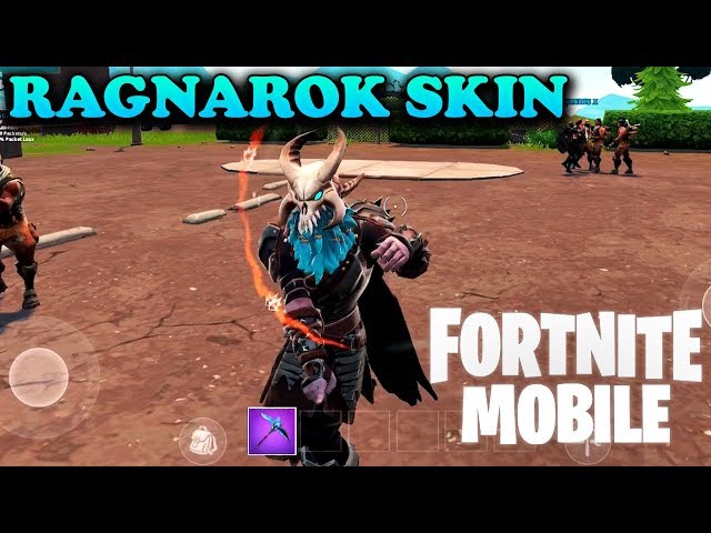 FORTNITE MOBILE - RAGNAROK SKIN GAMEPLAY ( iOS / Android )