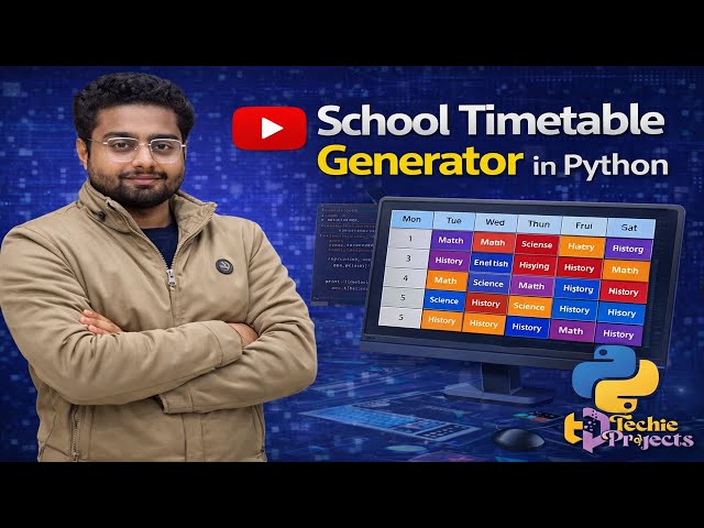 Automatic Time Table Generator using Python | School Timetable Generator in Python