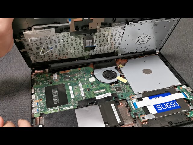 How to upgrade the RAM (memory) and HDD (storage) on an ASUS X555L laptop - disassembly