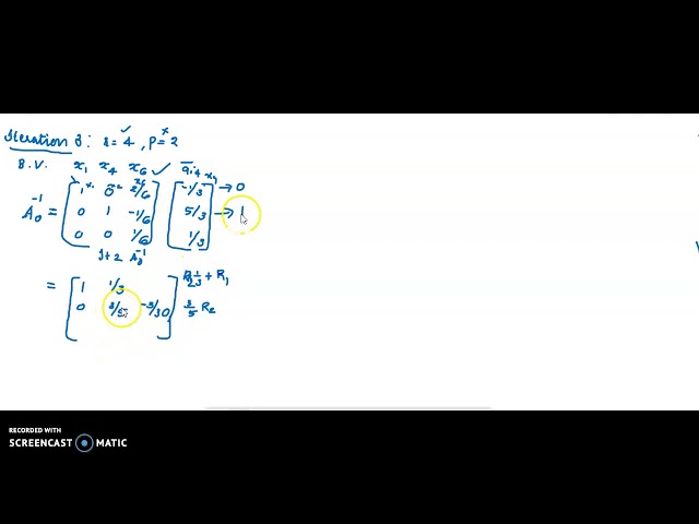 Revised Simplex Method Part 4