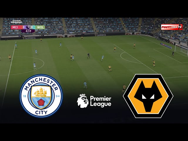 🔴Manchester City vs Wolverhampton Live - Premier League 2026 | Pes 21 Simulation Gameplay