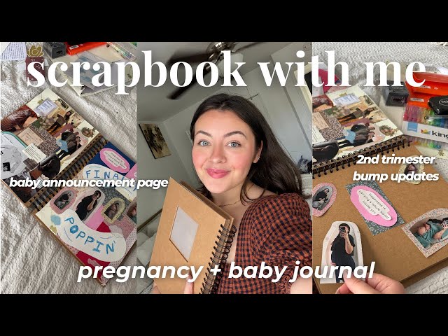scrapbook with me!  *pregnancy journal, bump updates, multimedia, cozy creativity, memory keeping*