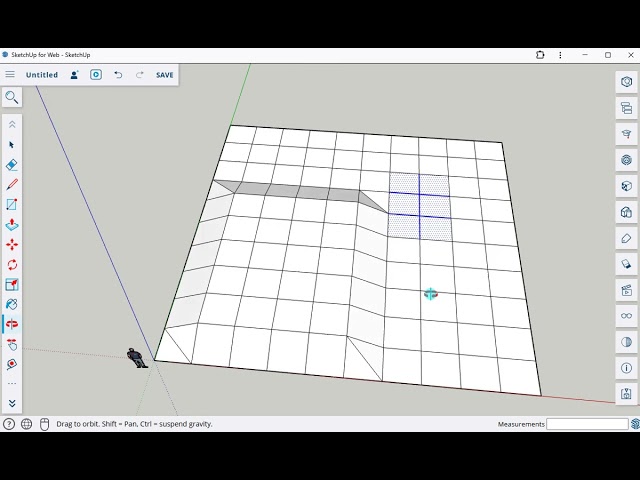 Modeling a simple terrain in SketchUp for Web