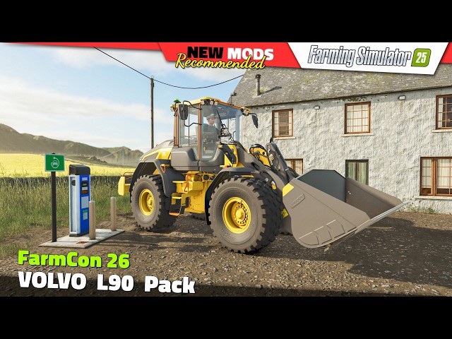 FS25 ★ FarmCon 26 ★ VOLVO L90 Pack - Farming Simulator 25 Mods Review QHD