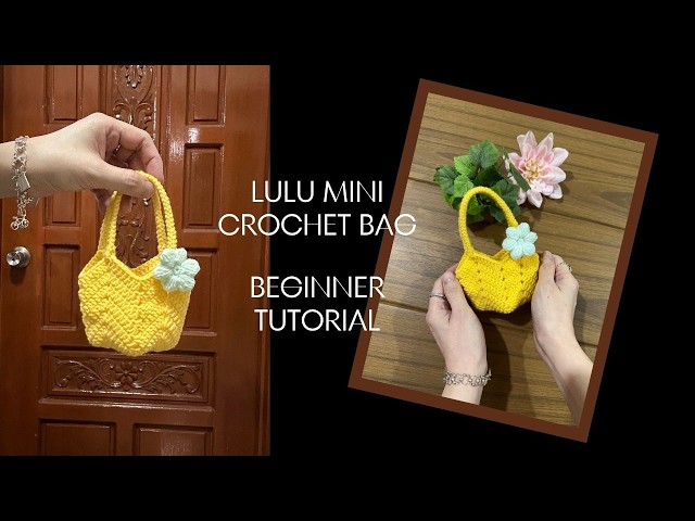 💛 Lulu Crochet Mini Bag | Easy Granny Square Crochet Bag Tutorial #simplicity888 #crochet #knitting
