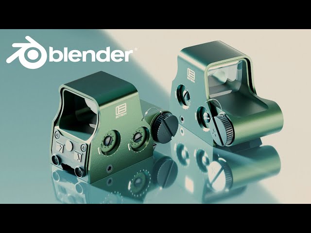 Modeling a Holo Sight in Blender - Hard Surface Modeling Tutorial