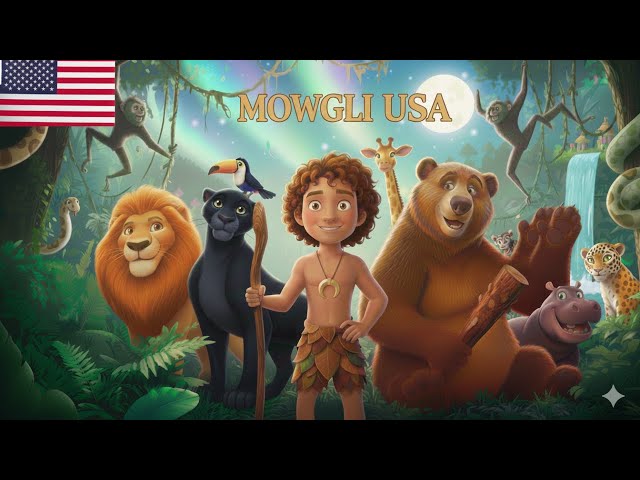 The Jungle Book Mowgli 🌴3D 4K Bedtime Stories for Kids in English #animation #cartoon #kids #mowgli