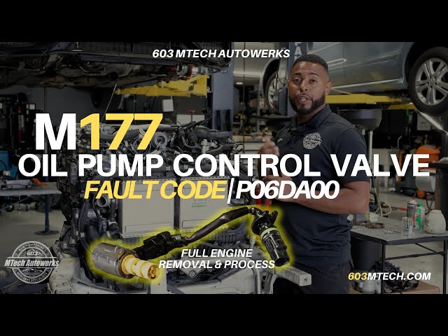 Mercedes M177 Oil Pump Control Valve Harness Repair | P06DA00 Fault Code | Engine Removal Process