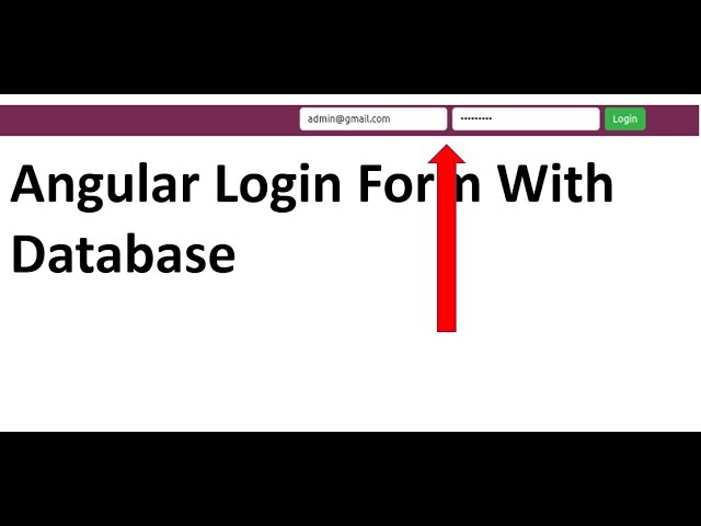 How to create a Login System in Angular | Build Simple GUI Login System | #angular