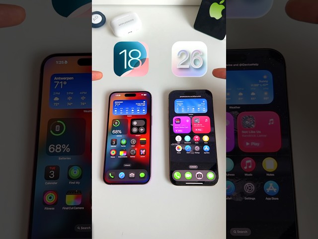 iOS 18 vs iOS 26 - A Dramatic Change!