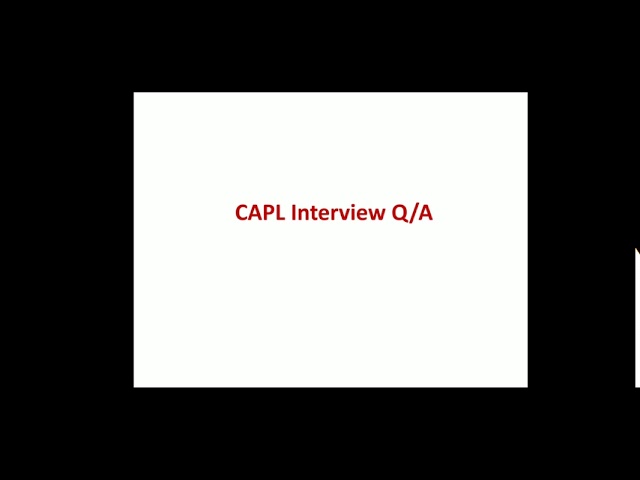 CAPL Premier QA