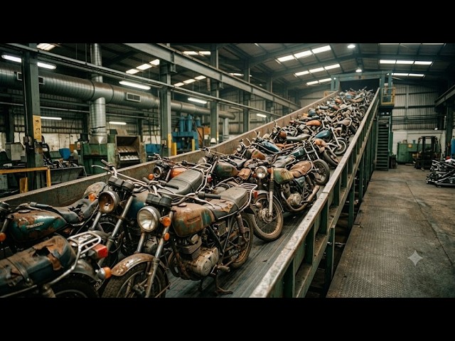 How Old Rusted Motorcycles Become New Motorcycle Frames