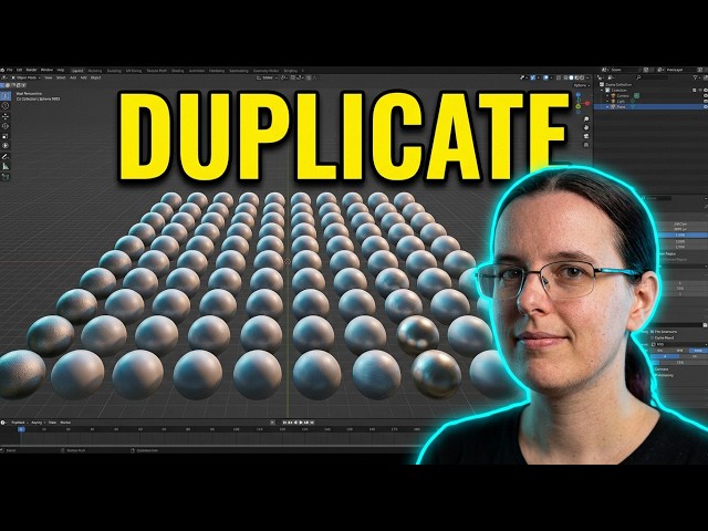 Duplicate. Blender Mini Tutorial (#9)(S4) #cgi #3dart #blender3d