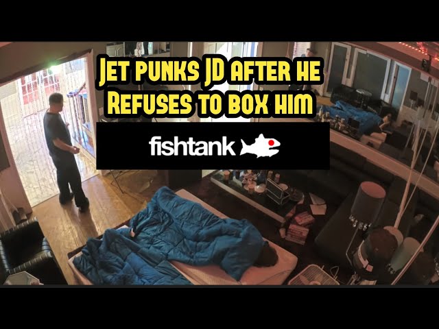 Jet punks JD after JD wont box him - Fishtank Live Season 5 Day 11