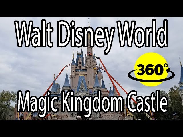 360° Video | Magic Kingdom Castle Walk Through | Walt Disney World Orlando