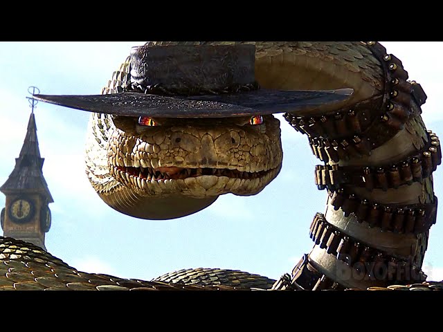 Rango vs. Jake, la serpiente de cascabel | Rango | Clip en Español