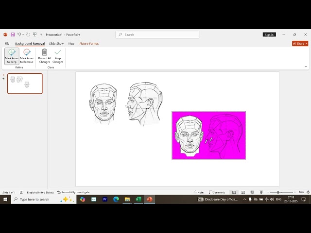 Background remove excel and power point  Tamil