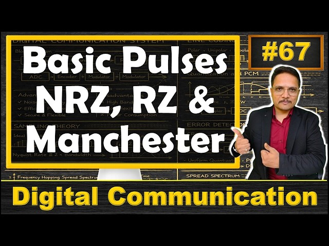 Basic Pulses (NRZ, RZ & Manchester) in Digital Communication