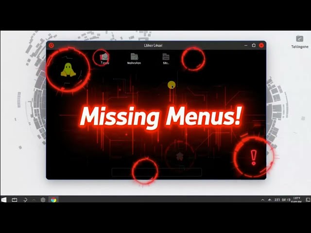 How to fix missing app menus and UI elements on minimal Linux window managers