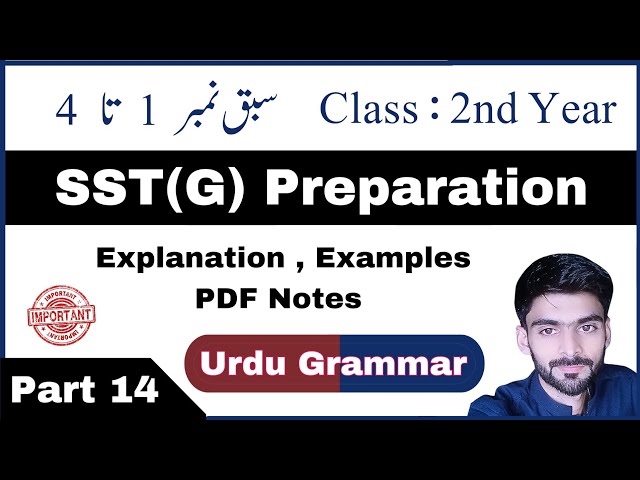 Urdu 12th Book Unit 1 to 4 Solved Exercises | SST Test Preparation KPPSC Part 14