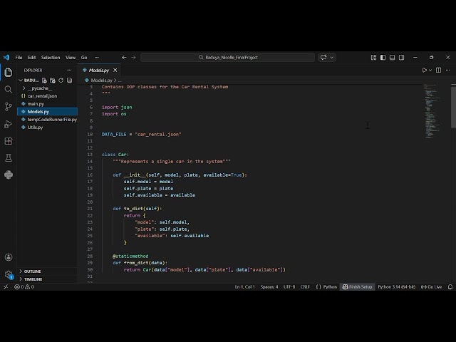 Car Rental Management System | Python CLI Project 