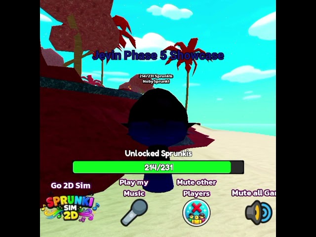 Jevin Phase 5 Showcase in 3D Sprunki Sim #sprunki #sprunkigame #sprunkiroblox #sprunkisound