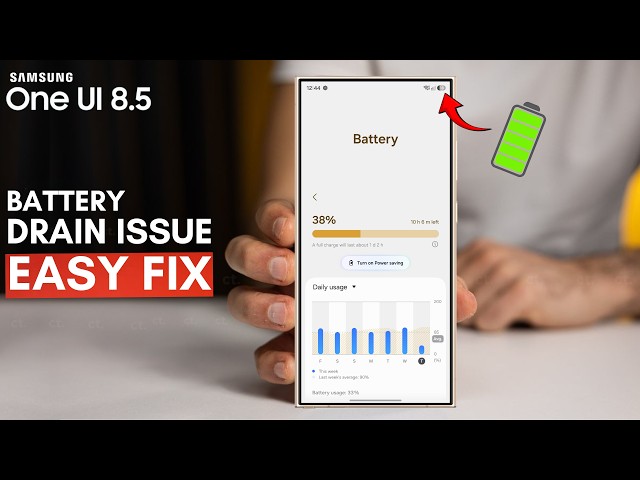 Samsung One UI 8.5 Battery Drain Issue - EASY FIX!