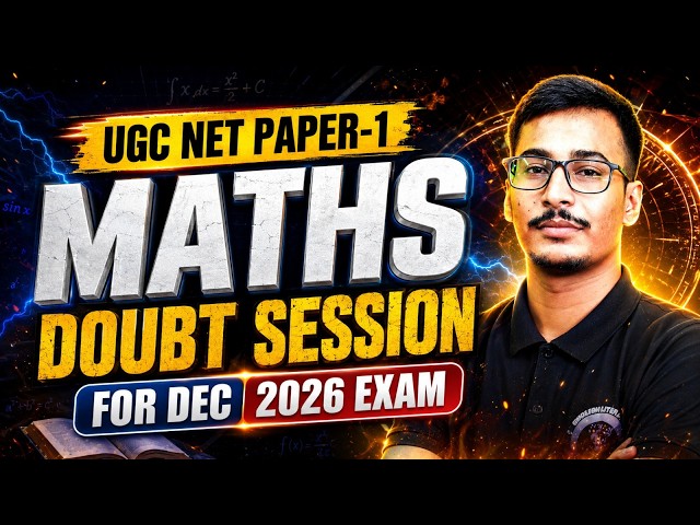 UGC NET Paper 1 Maths Doubt Session 🔥 | Important Questions & Easy Tricks | Maths Preparation