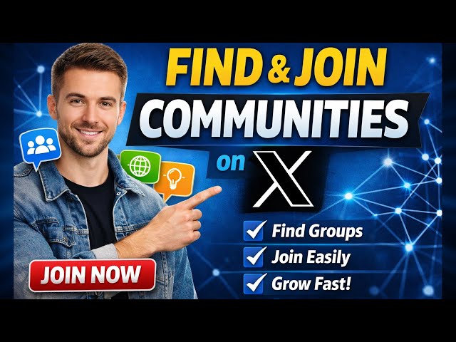 How to Find and join community on X