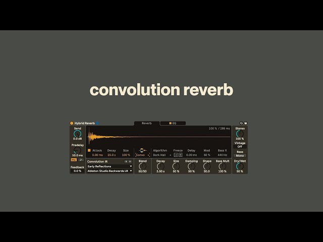 convolution reverb is the secret weapon of sound design