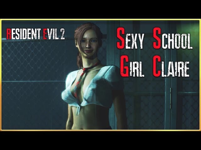 Sexy School Girl Claire In Resident Evil 2 Remake
