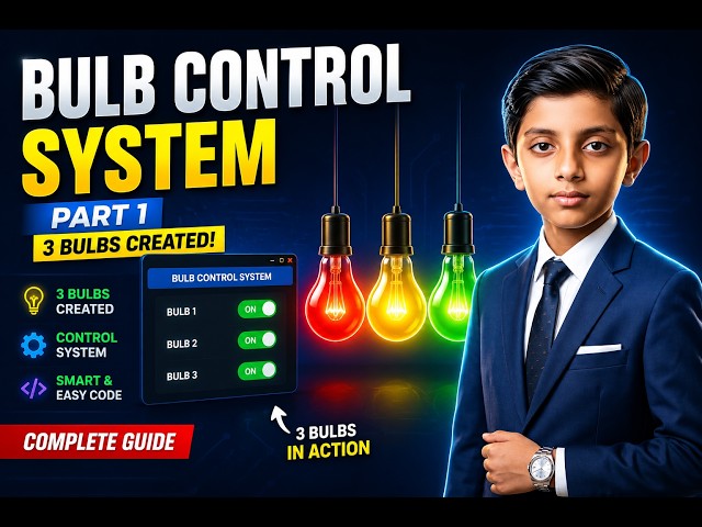 How to Create a Bulb Control System Using HTML, CSS & JavaScript | Part 1