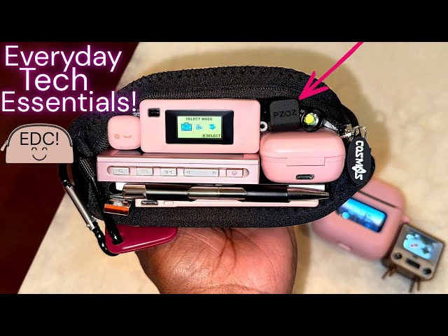 What’s in my 2026 Everyday Tech pouch?! 🎒Gadgets and tech essentials! Tiny Tech! 💕