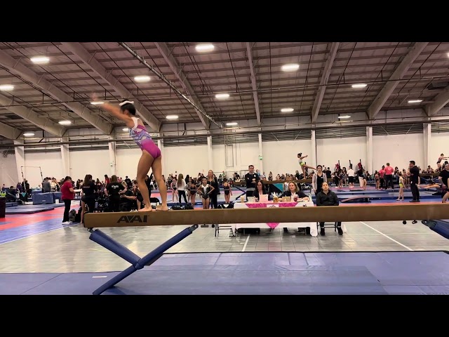 2023 Norcal state championship level 4 beam routine perfect 10 ( Vanessa Nguyen )  SMG#beam#gymnast