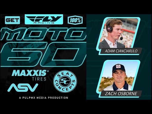 Fly Racing Moto:60 Show - SMX de Ridgedale 2026 con Zach Osborne y Paul Perebijnos