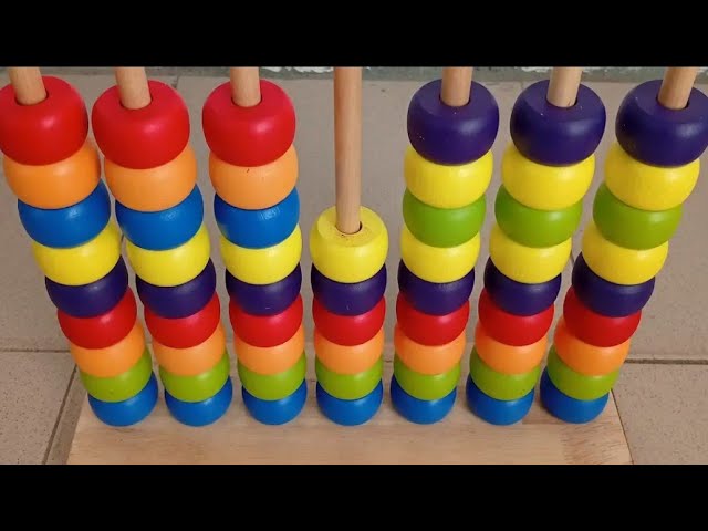 Satisfying ASMR Bead sorting 🧮 🧮