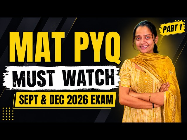 MAT Previous Year Question Paper | Mathematical skills Full Solutions |Must Watch Before MAT 2026 #1