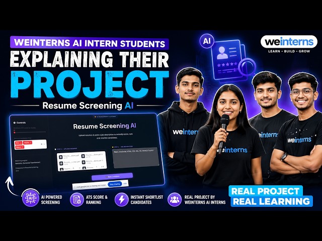AI PROJECT PRESENTATION BY INTERNS AT WEINTERN #weintern #ai  #aiml #engineering #students